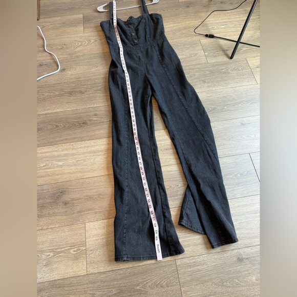 Denim by Jealous Tomato Black Y2K Flare Leg Jumpsuit - Picture 10 of 14